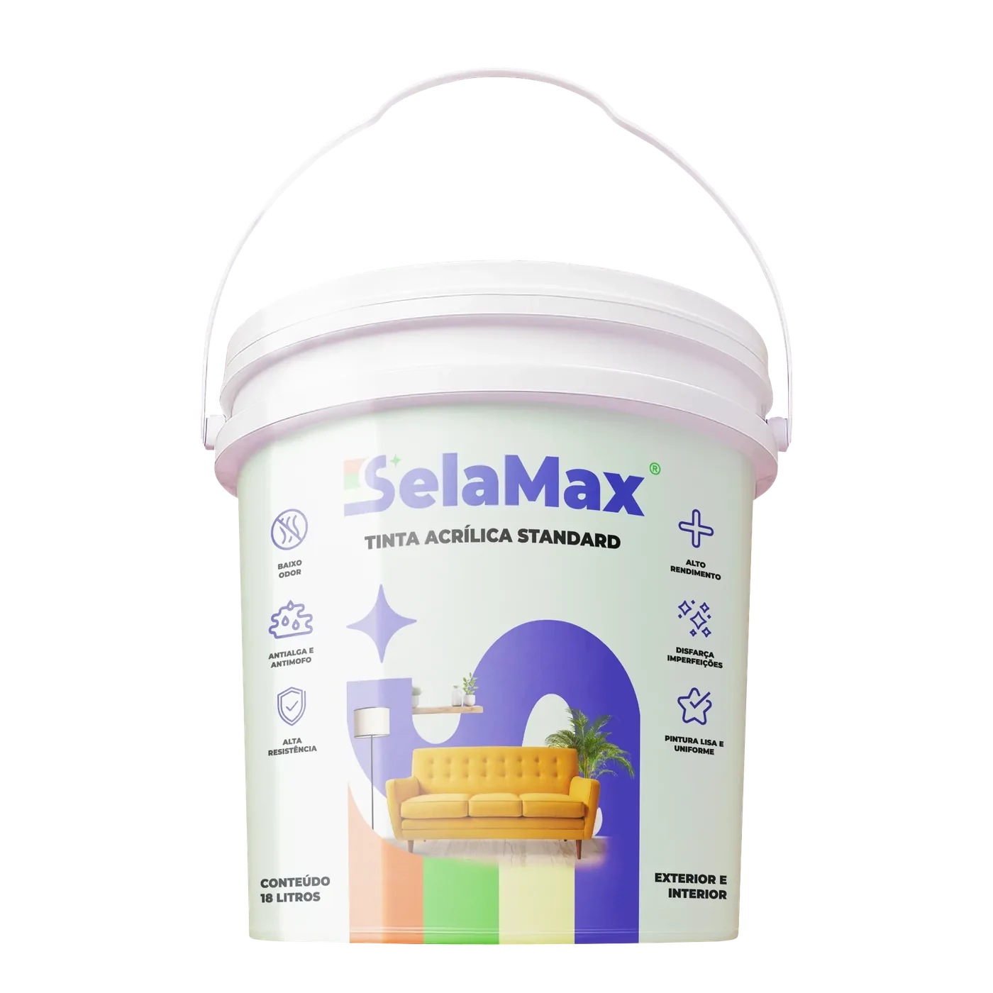 Tinta Acrílica Standard SelaMax 18 litros